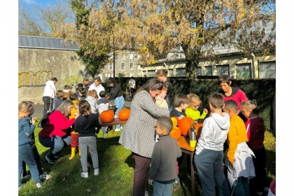 Atelier sculpture citrouille